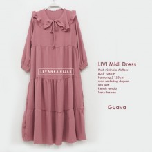 LIVI-013 LIVI Midi Dress Crinkle Airflow